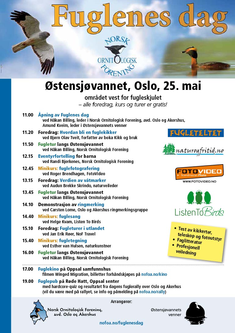 Program for Fuglenes dag